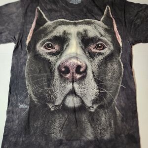 The Mountain Charcoal Dog Face T-Shirt